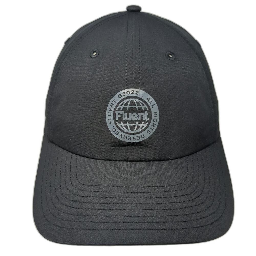 Richardson Baseball Cap Black Osfm Fluent Logo Performance Strapback Hat 2022